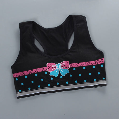 Puberty Girls Underwear Cotton Training Bra - Black - Shop N Save