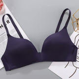 European Style Seamless Soft Women Bra - Dark Blue - Shop N Save