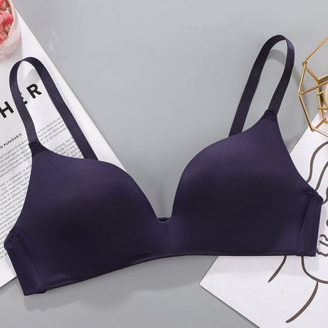 European Style Seamless Soft Women Bra - Dark Blue - Shop N Save