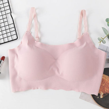 Seamless Push Up Bra Soft Padded Bra For Women - Pink - Shop N Save