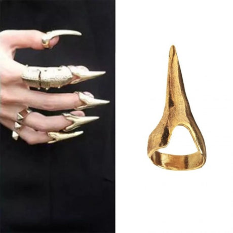 Magic Claw Plate Hair Nail Ring Wolverine Silver