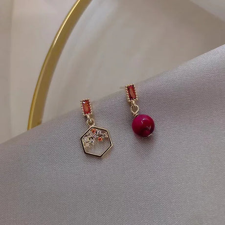 Golden Fashion Earrings: Small &amp; Simple Summer Design for Women - Shop N Save