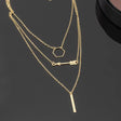 Gold Abstract Face Necklace: Elegant Fashion Pendant for Women - Shop N Save