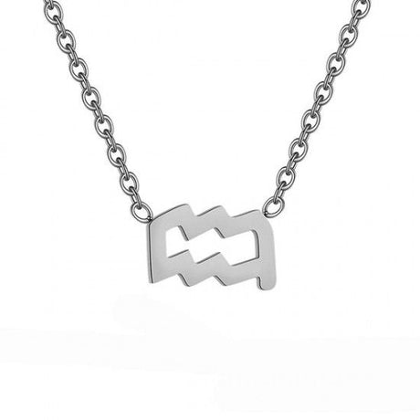 Constellations Necklace Pendant Aquarius Silver