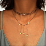 Gold Falling Star Pendant: Exquisite Festival Jewelry &amp; Cascading Stars - Shop N Save