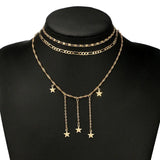 Gold Falling Star Pendant: Exquisite Festival Jewelry &amp; Cascading Stars - Shop N Save