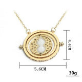 Time-Turner Hourglass Necklace For Women New Fashion Vintage Golden