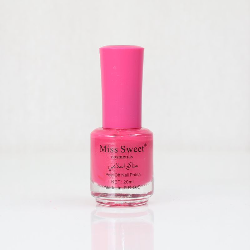 Miss Sweet Cosmetic Peel Off Nail Polish - Fandango Pink  (20)