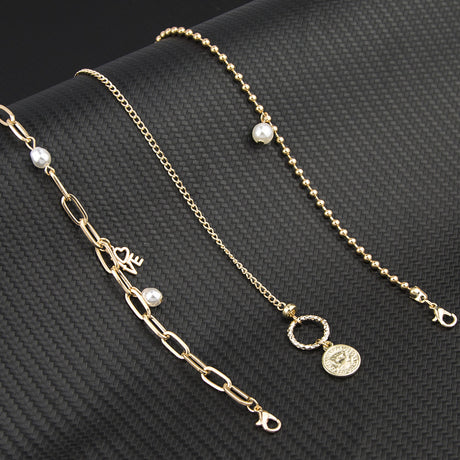Bohemian Pearl Love Letter Bracelet Set - Retro Beach Jewelry - Shop N Save