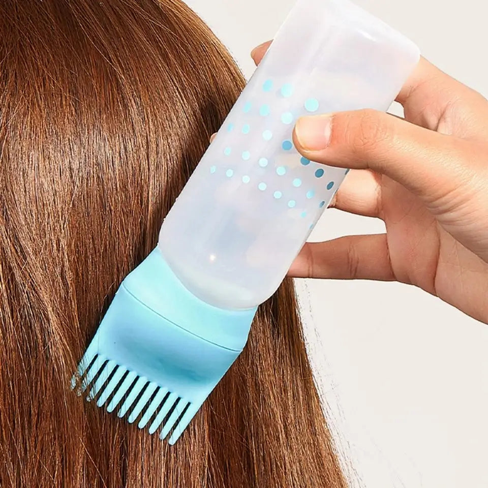 Toothed Shampoo Bottle: 120ml, Leak-Proof, Dyeing Accessory