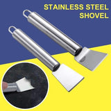 One Pcs Multifunctional Stainless Steel Kitchen Cleaning Spatula Ice Scraper (Silver) - Shop N Save