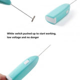 Milk Frother Mixer Portable Foamer Maker Without Battery (Blue) - Shop N Save