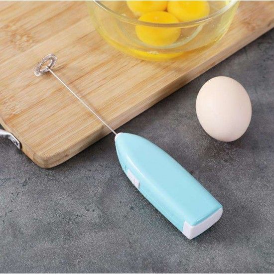 Milk Frother Mixer Portable Foamer Maker Without Battery (Blue) - Shop N Save