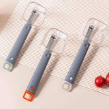 High Quality Plastic Vegetable Peeler With Top Container (Gray) - Shop N Save