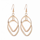 Temperament Popular Shiny Exquisite Super Twisted Earrings - Gold