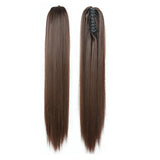 European and American ponytail wig for women, fashionable chemical fiber high ponytail braid, seamless extension, long grabber style straight ponytail