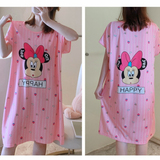 Printed Nightwear For Women Sleepwear Pink