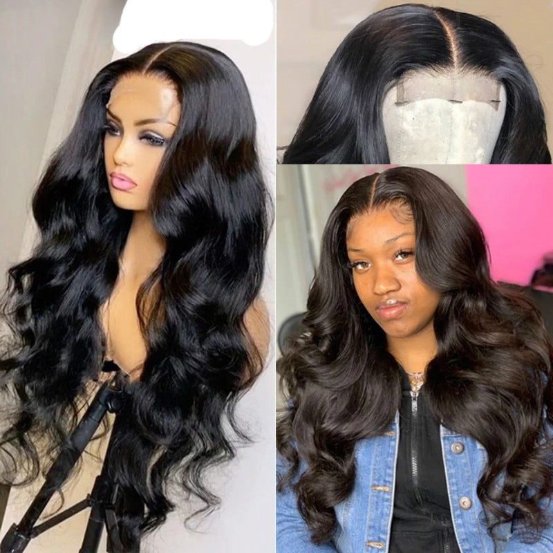 Women's Long Curly Hair Wig: Middle Parting, Big Waves