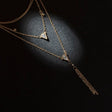 Bohemia Tassel &amp; Geometric Necklace: Multilayer Water Drop Choker for Women - Shop N Save