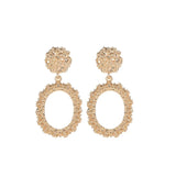 Punk Heavy Metal Geometric Gold Drop Earrings for Women - Shop N Save
