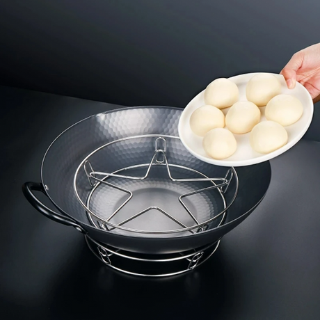 Multifunctional Stainless Steel Practical Steamer Rack Steaming Stand - Shop N Save