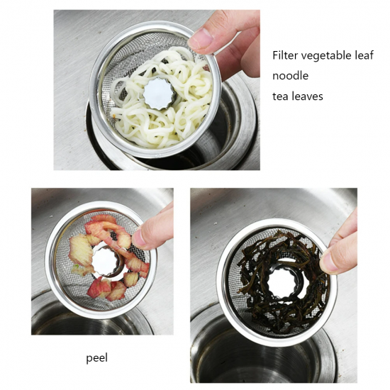 Stainless Steel Kitchen Sink Strainer Drain Filter - Shop N Save