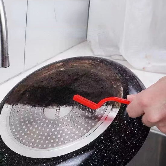3 Pcs Long Handle Cooker Stove Oil Stain Remover Cleaning Brush - Shop N Save
