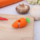 Silicone Heat Resistant Splash Proof Pot Lid Holder Carrot Design - Shop N Save