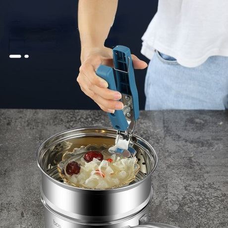 Stainless Steel Plate Gripper Anti Scalding Hot Bowl Retriever Tongs Clip - Shop N Save