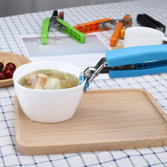 Stainless Steel Plate Gripper Anti Scalding Hot Bowl Retriever Tongs Clip - Shop N Save