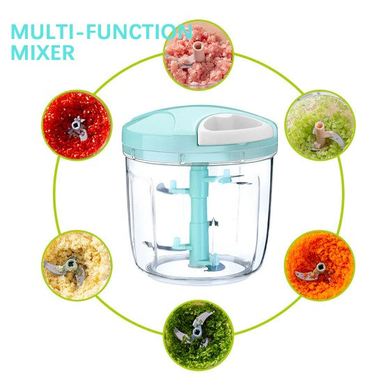 Multifunctional Vegetable And Fruit Manual Chopper (Pink) - Shop N Save