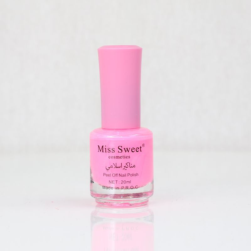 Miss Sweet Cosmetic Peel Off Nail Polish - Cotton Candy Pink (29)