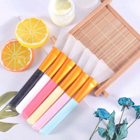 Makeup Facial Mud Mask Silicon Applicator Brush - Pink
