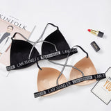 Summer Beautiful Back Cross Shoulder Straps Bra - Skin - Shop N Save