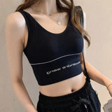 Sports Fitness Seamless Women Padded Bra - Black - Shop N Save