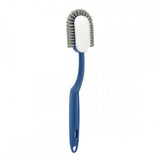 Soft Hair Household Long Handle Three-Sided Shoe Brush - Blue
