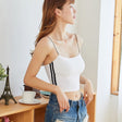 Women Cotton Thin Suspender Silk Seamless Tube Top - White - Shop N Save