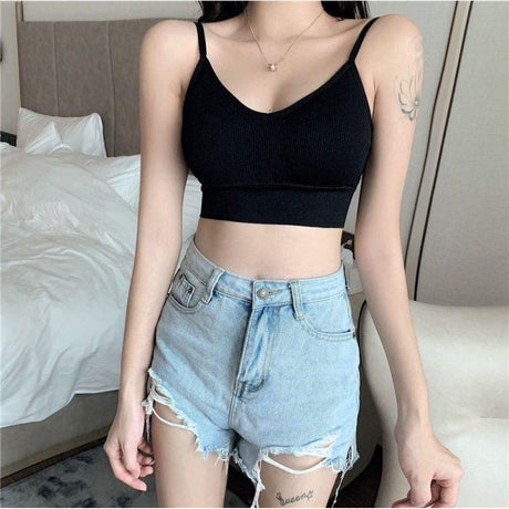 Sports Bra For Women Soft Padded - Black - Shop N Save