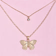 Butterfly Pendant Necklace - Versatile, Multi-Layer - Shop N Save