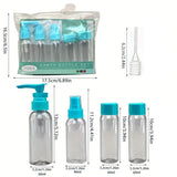 Empty Bottle Set: Efficient Storage 7 PCS, Convenient for Travel-Blue