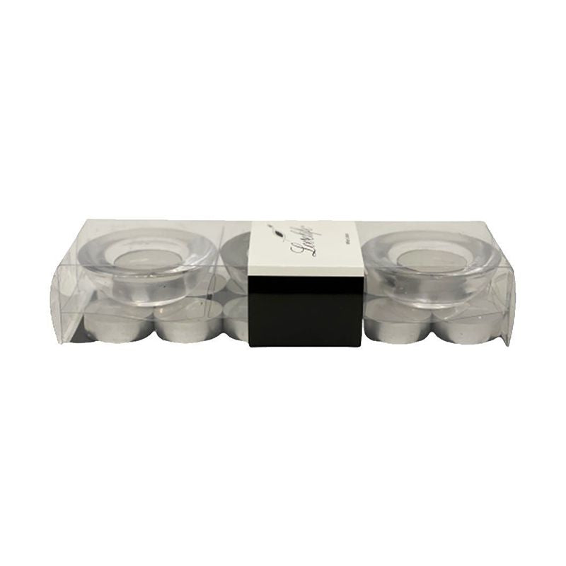 Love Life Scented Candle 3Pc Stand + 15Pcs Candle Set 4.5X23.5X8 cm (White Cotton).