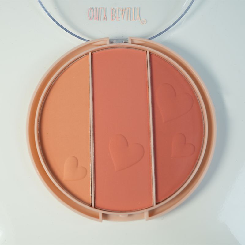 Only Beauty Blush 3-Color Makeup Set for Flawless Beauty (01)