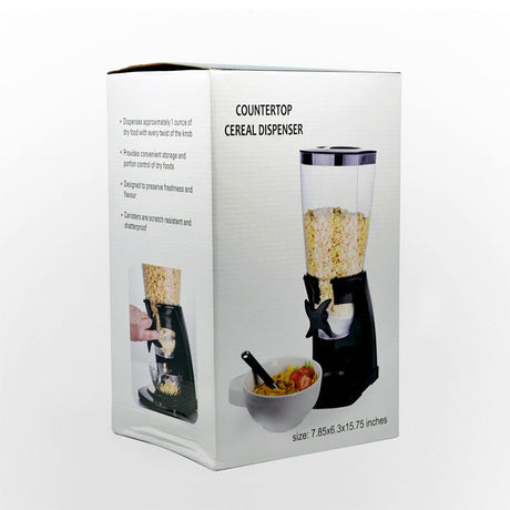 Single Countertop Cereal Dispenser (Black)