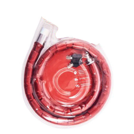 Motorcycle security cable lock (Red).