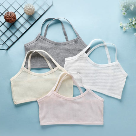 Breathable Cotton Camisole Vests Women Bra - Gray - Shop N Save