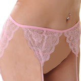 3 Pcs Open Lace Suit Bra Underwear Lingerie Set - White - Shop N Save