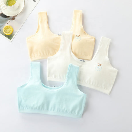 Soft Cotton Printed Bra For Women - White - Shop N Save