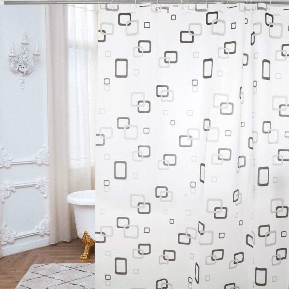 Bathroom shower partition hanging curtain 180 x 180 CM - White