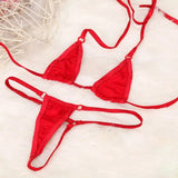 Women Micro Thong Underwear Bra Micro Bikini Brazilian Orange - Shop N Save