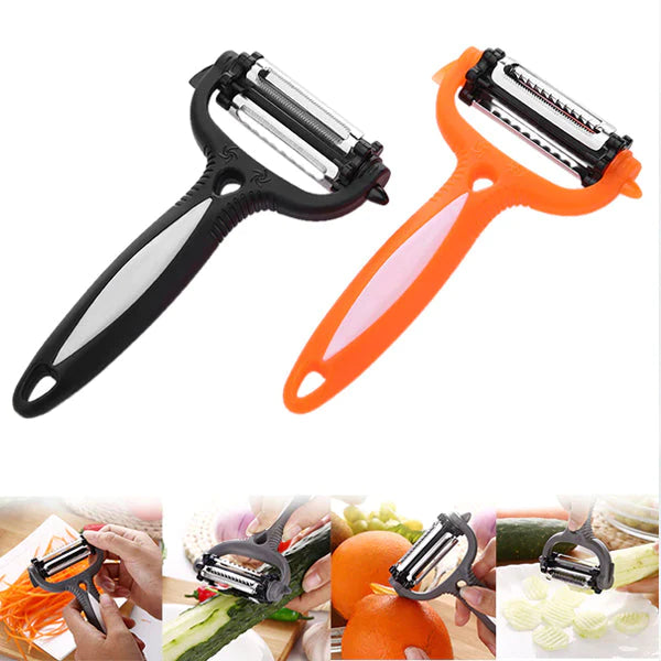 Multi functional Vegetables Fruit Peeler - Orange - Shop N Save
